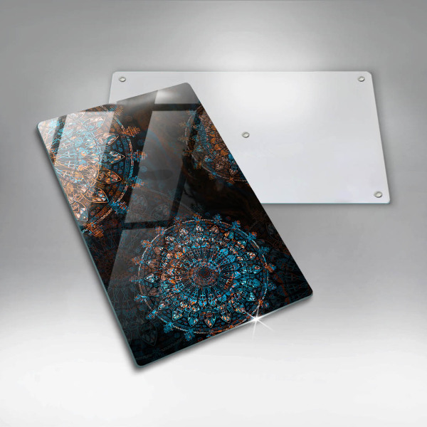 Protection pour plaque de cuisson Roues vintage bohème