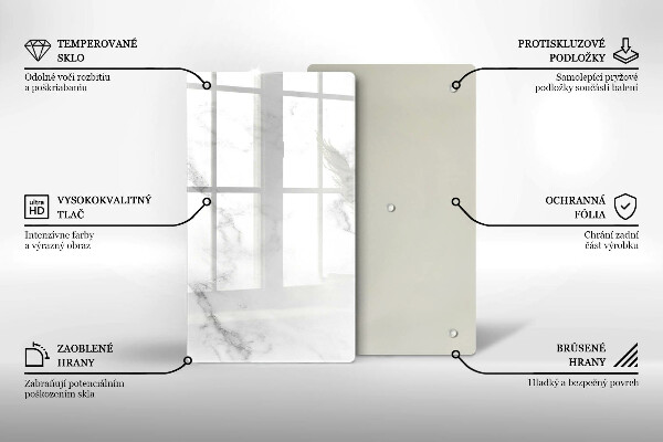 Protection pour plaque de cuisson Marbre moderne