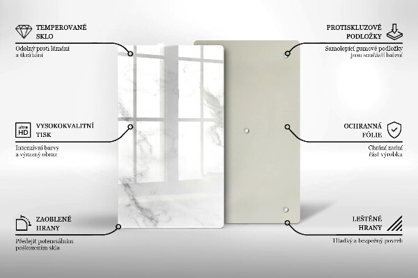 Protection pour plaque de cuisson Marbre moderne