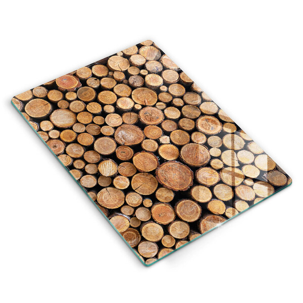 Protection pour plaque de cuisson Des troncs d'arbres