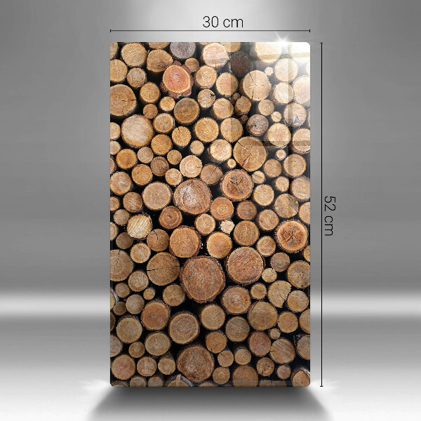 Protection pour plaque de cuisson Des troncs d'arbres