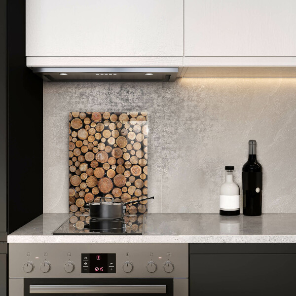 Protection pour plaque de cuisson Des troncs d'arbres