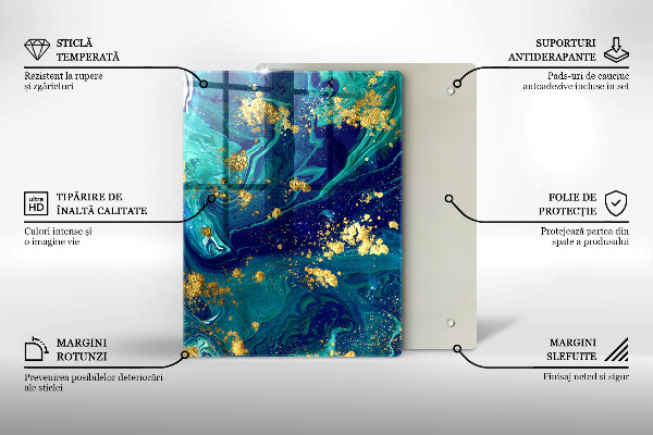 Protection pour plaque de cuisson Feuilles de la jungle