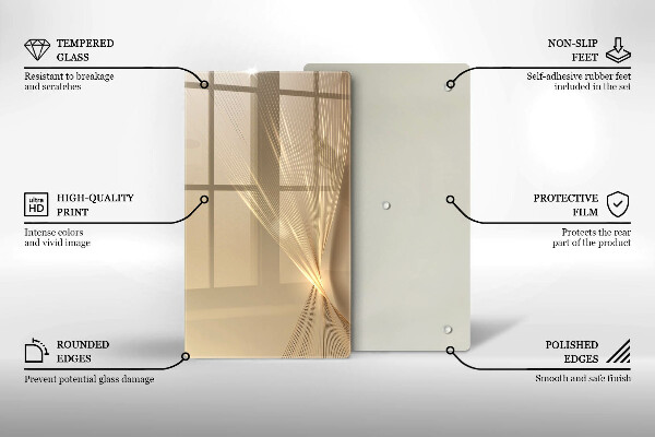 Protection pour plaque de cuisson Abstraction moderne