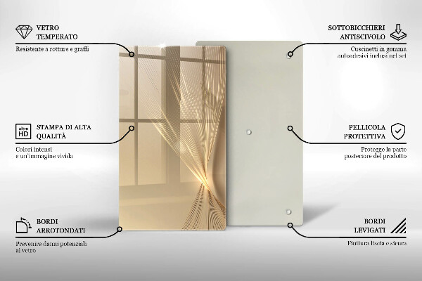 Protection pour plaque de cuisson Abstraction moderne