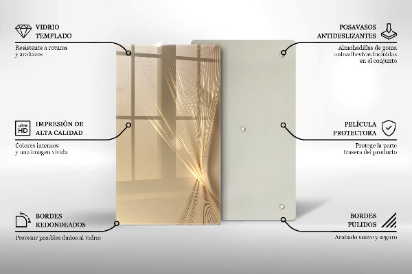 Protection pour plaque de cuisson Abstraction moderne