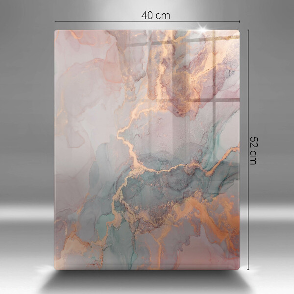 Protection pour plaque de cuisson Marbre avec de l'or