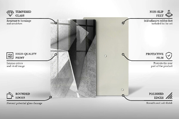 Protection pour plaque de cuisson Abstraction concrète