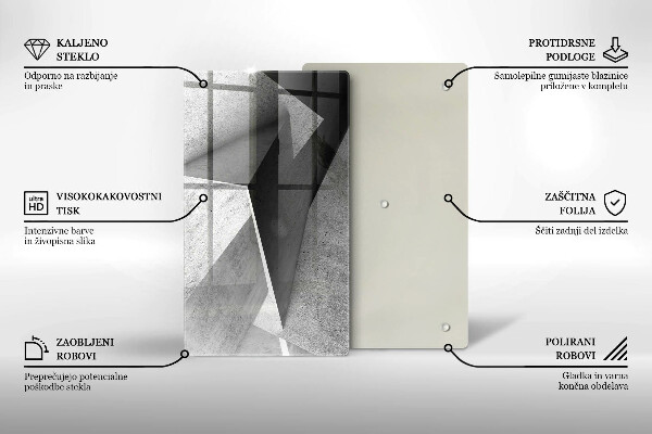 Protection pour plaque de cuisson Abstraction concrète