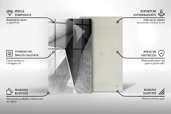 Protection pour plaque de cuisson Abstraction concrète