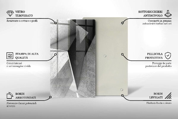 Protection pour plaque de cuisson Abstraction concrète