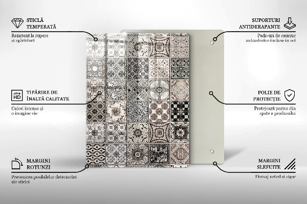 Protection pour plaque de cuisson Abstraction concrète