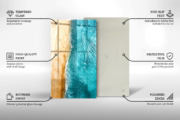 Protection pour plaque de cuisson Bord de plage et mer