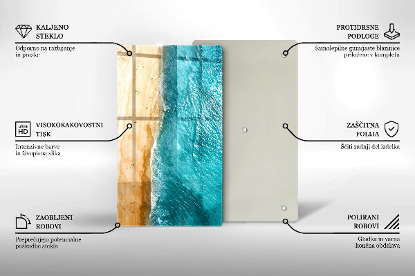 Protection pour plaque de cuisson Bord de plage et mer