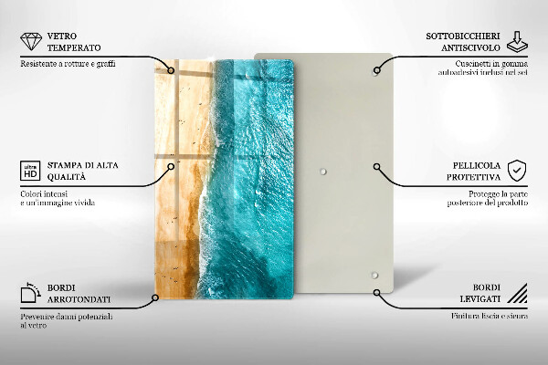 Protection pour plaque de cuisson Bord de plage et mer