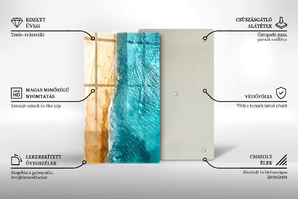 Protection pour plaque de cuisson Bord de plage et mer