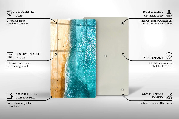 Protection pour plaque de cuisson Bord de plage et mer