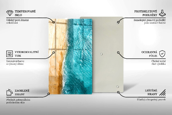 Protection pour plaque de cuisson Bord de plage et mer