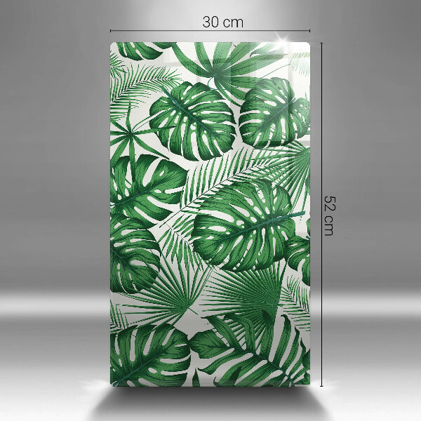 Planche à découper verre Feuilles de monstre