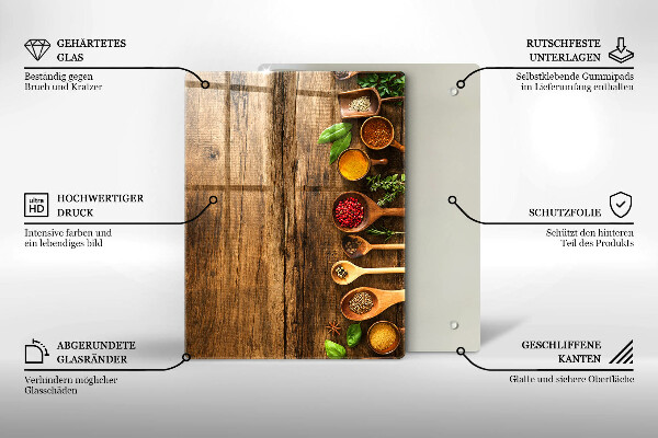 Planche à découper verre Planches et feuilles de bois