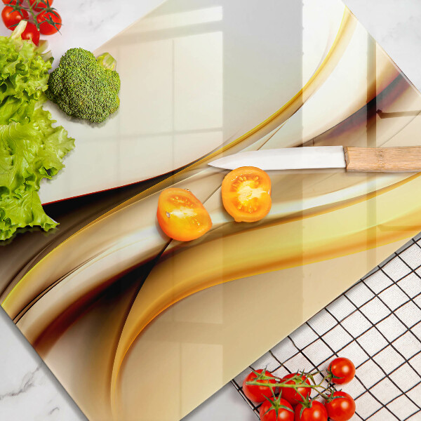 Planche à découper verre Lignes de fumée abstraites