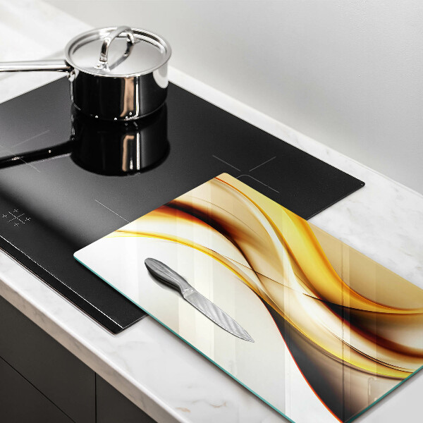 Planche à découper verre Lignes de fumée abstraites