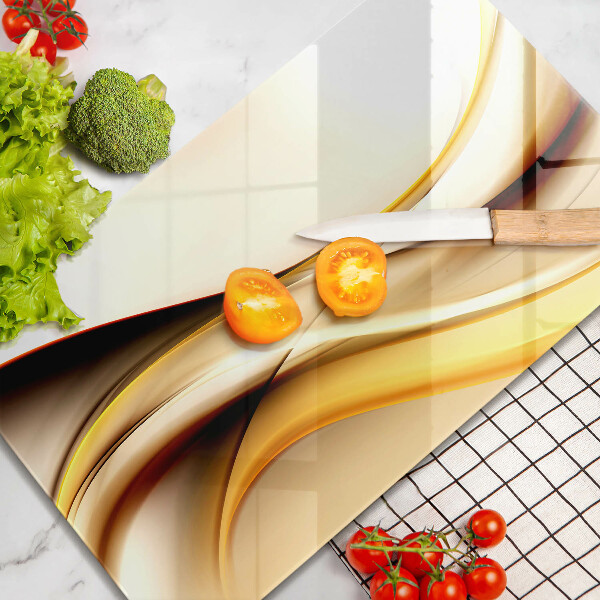 Planche à découper verre Lignes de fumée abstraites