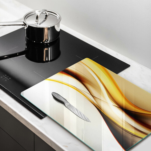 Planche à découper verre Lignes de fumée abstraites