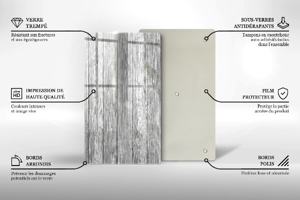 Planche à découper verre Vieilles planches de bois