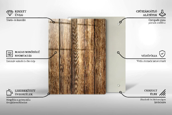 Planche à découper verre Des fleurs sur les planches
