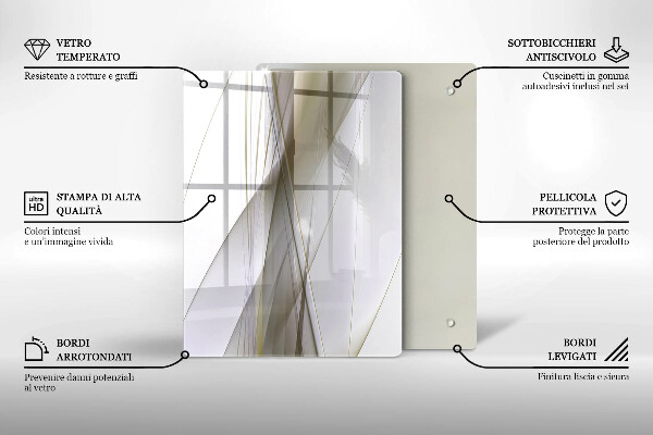 Planche à découper verre Fond d'abstraction de structure