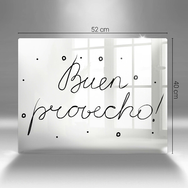 Protège plaque de cuisson Buen provecho!