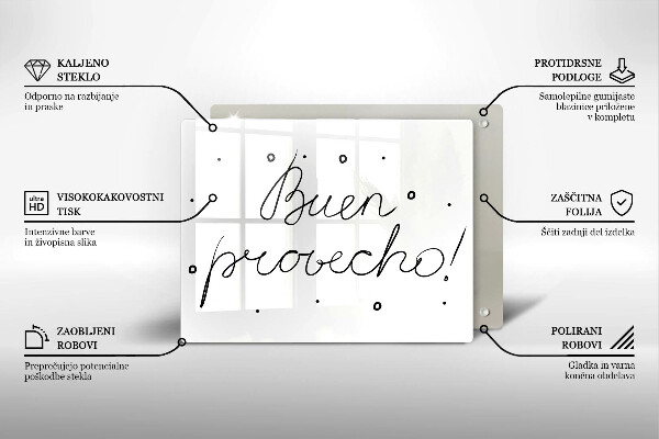 Protège plaque de cuisson Buen provecho!