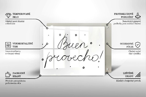 Protège plaque de cuisson Buen provecho!