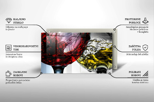 Protège plaque de cuisson Verres de vin