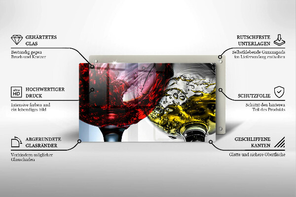 Protège plaque de cuisson Verres de vin