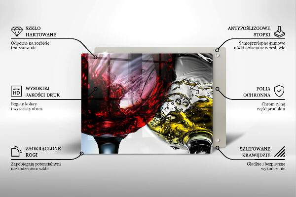 Protège plaque de cuisson Verres de vin