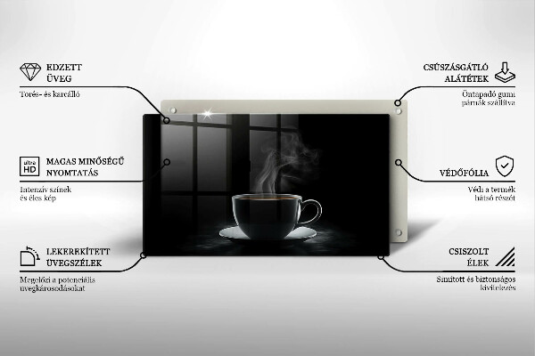 Protège plaque de cuisson Tasse de café chaude