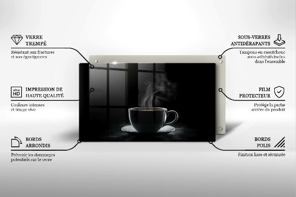 Protège plaque de cuisson Tasse de café chaude