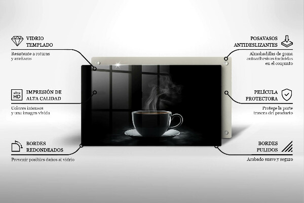 Protège plaque de cuisson Tasse de café chaude