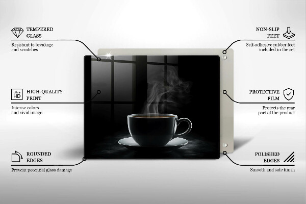 Protège plaque de cuisson Tasse de café chaude