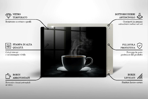 Protège plaque de cuisson Tasse de café chaude