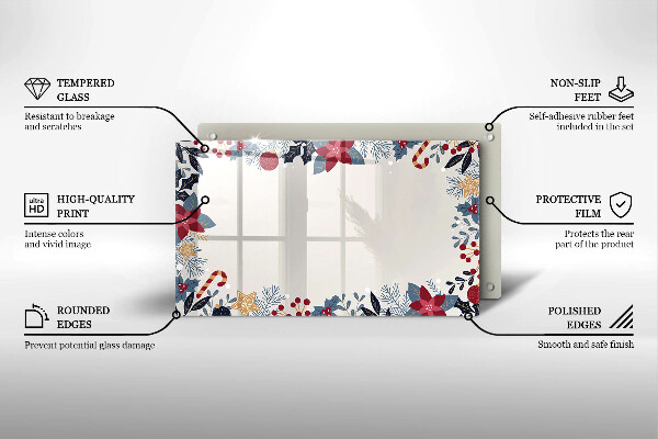 Protège plaque de cuisson décorations de Noël