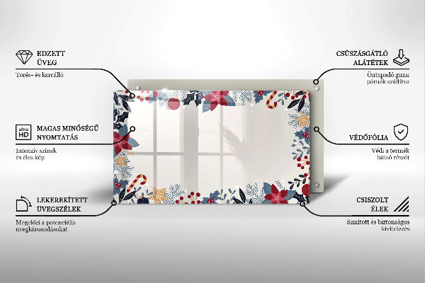 Protège plaque de cuisson décorations de Noël