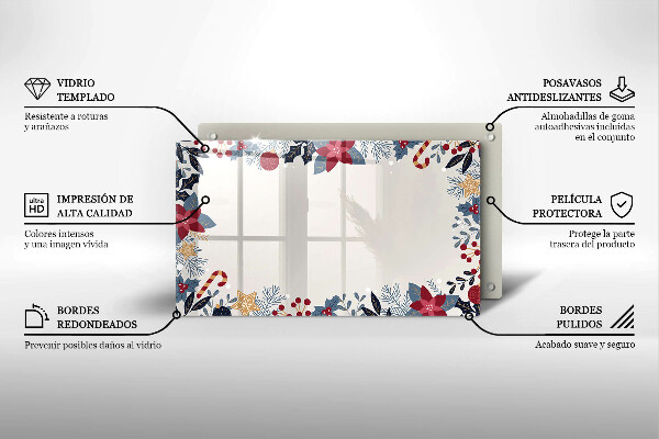 Protège plaque de cuisson décorations de Noël