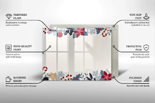 Protège plaque de cuisson décorations de Noël