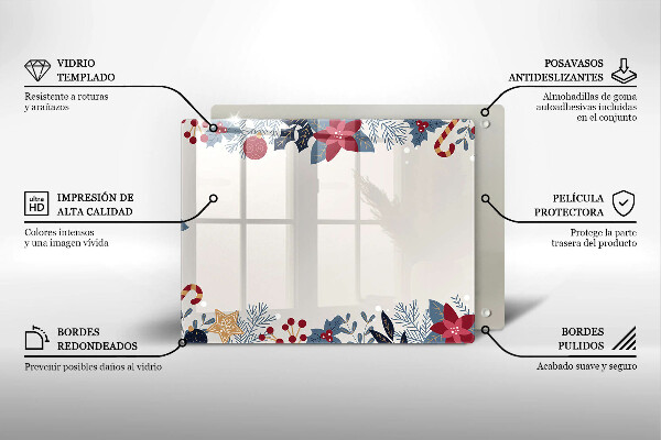 Protège plaque de cuisson décorations de Noël