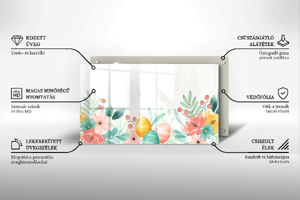 Protège plaque de cuisson œufs de Pâques