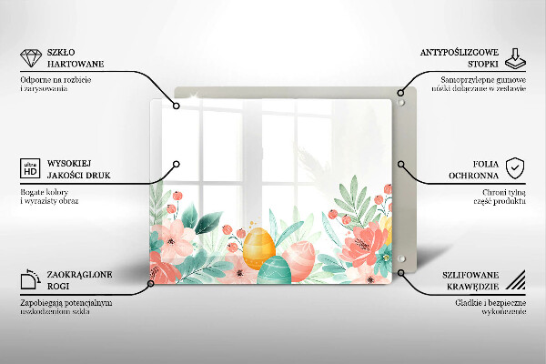 Protège plaque de cuisson œufs de Pâques