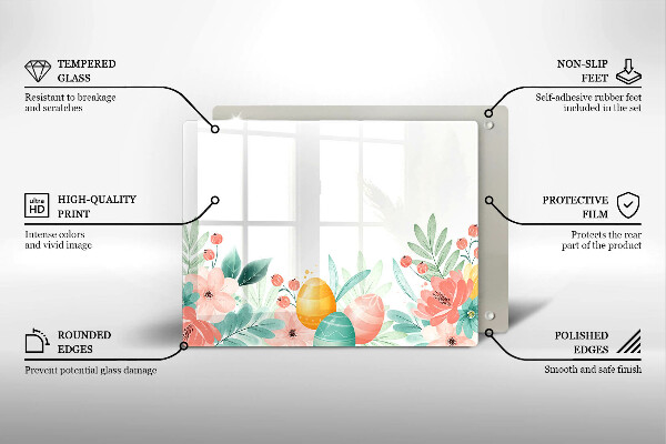 Protège plaque de cuisson œufs de Pâques